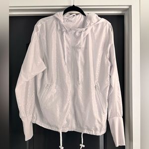 White ZYIA jacket with thumb holes size LARGE